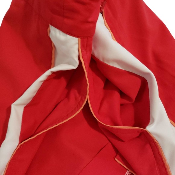 EUC Izod Skort Golf‎ Size 12 Womans Pockets Outdoors Athleisure Red Orange White - Picture 8 of 12